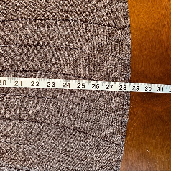 Reiss Bronze Metallic Shimmer Knitted Midi Skirt Size Small NWT - Picture 10 of 16